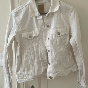 Gap White Denim Jacket